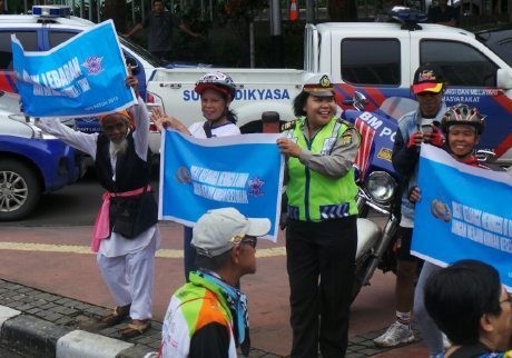 Polri Kampanyekan Mudik Tanpa Motor