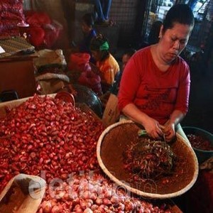 Di Kramat Jati, Cabai Rawit Merah Rp 50.000/Kg dan Bawang Merah Rp 55.000/Kg