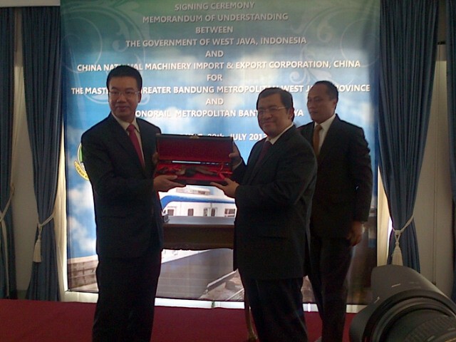 Pemprov Jabar Gaet China Bangun Monorel Metropolitan Bandung Raya