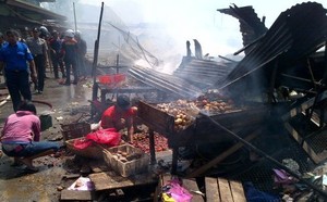 Pasar Pembangunan Pangkal Pinang Terbakar
