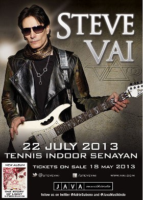 Mulai dari Robot Gitar, Steve Vai Juga Ajak Penonton Bikin Lagu