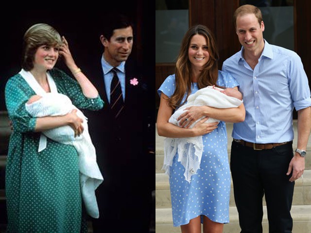 Dress Polkadot Putri Diana dan Kate Middleton Pasca Melahirkan