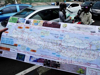 5.000 Peta Mudik Disebar Gratis di Bundaran HI