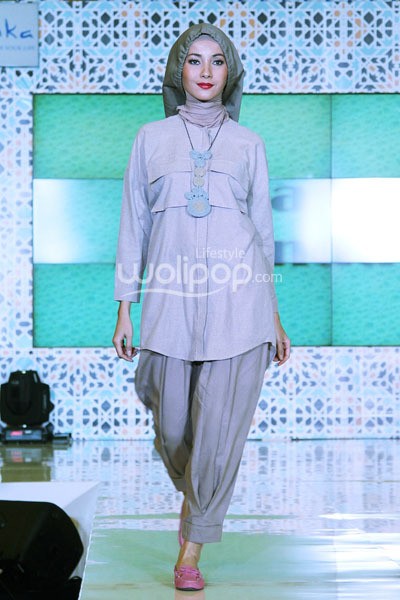 Jakarta - Indonesia. Ria Miranda Ramadhan Runway 2014 at Grand Atrium Kota Kasablanka. 27 Juli 2013. Jakarta. [Foto: Mohammad Abduh/Wolipop]