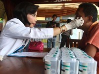 Tes ini dilakukan terhadap para sopir yang bertugas mengemudikan bus antar provinsi saat mudik lebaran.