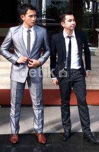 Keduanya bergaya formal untuk syuting sinetron terbaru mereka. Iqbal/detikHOT.