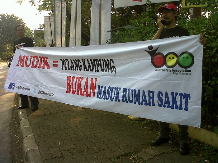 Kampanye Mudik Aman dengan Motor Digelar di Kalimalang