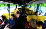 Bus NPM Pasang Jaring Besi Hindari Lemparan Batu