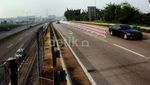 Tol JORR Cikunir Dipasangi Pembatas Jalan