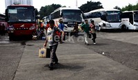 Puncak arus mudik di terminal Lebak Bulus sendiri terjadi pada H-4 lalu. Lamhot Aritonang/detikFoto.