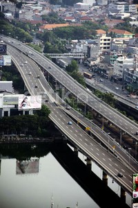 Jalan-jalan di Jakarta sepi karena ditinggal mudik warganya. Lamhot Aritonang/detikFoto.