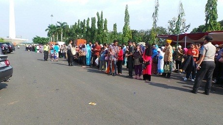 2 Anak Terpisah dengan Ibunya Saat Antre Open House SBY