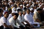 Tahanan KPK Salat Id di LP Cipinang