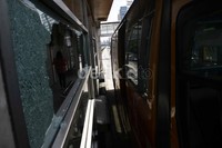 Dua halte TransJ ditembak sekitar pukul 00.20 WIB. Lamhot Aritonang/detikFoto.