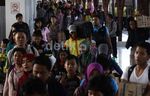Arus Balik di Stasiun Senen Mulai Terlihat
