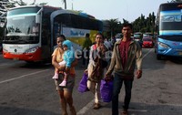 Sebagian pemudik ini berasal dari Solo dan Jogyakarta.