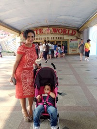 Tentunya Amora sangat senang ya dibawa ke Lotte World! (dok. Pribadi)