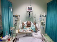 Beliau udah makin baik. Kemarin badannya dingin, sesak nafas, sekarang udah baik, nafasnya nggak sesak lagi, badan juga udah nggak dingin, udah enak, papar Gemirio. (Dok. Pribadi)