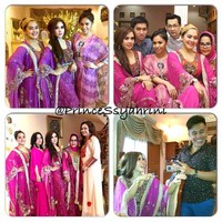 Warna pink menghiasi Hari Idul Fitri Syahrini. (Instagram)