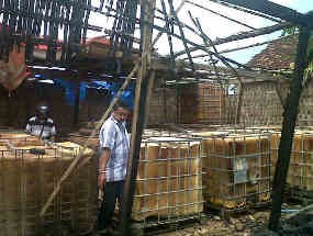 Gudang Penimbunan BBM Ilegal Terbakar