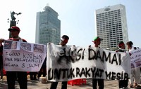 Mereka mengutuk kekejaman militer Mesir terhadap pendukung Muhammad Mursi.