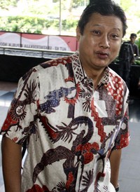 Edi Siswadi tidak memberikan keterangan sedikitpun terkait pemeriksaan ini. Lamhot Aritonang/detikFoto.