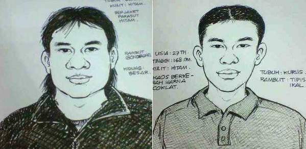 Ini Wajah 2 Pelaku Penembak Polisi di Pondok Aren
