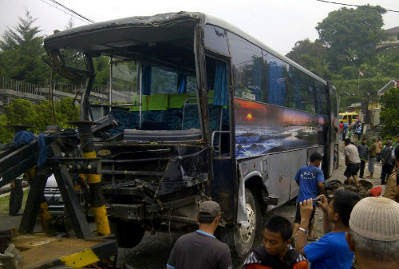 Rem Bus Blong 500 Meter Sebelum Tabrakan di Ciloto