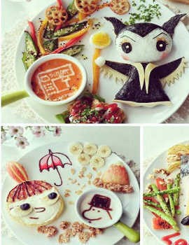 Wouw! Ada Minions dan Batman Lucu di Atas Piring Makan!