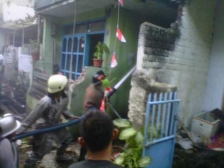 Belasan Rumah di Belakang Pasar Baru Bandung Ludes Terbakar