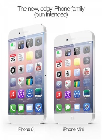 Ada kemungkinan Apple akan mengeluarkan iPhone 6 Mini yang bentuknya seperti di atas.