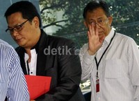 Dada datang ke KPK didampingi penasehat hukumnya. Lamhot Aritonang/detikFoto.