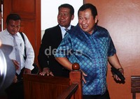 Susno menghadiri sidang lanjutan Peninjauan Kembali (PK) di Pengadilan Negeri, Jakarta Selatan.