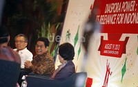 Talkshow itu juga menampilkan beberapa pengusaha asal Indonesia yang sukses di negeri orang.