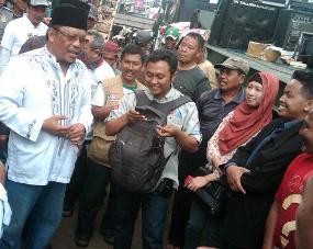 Eggi Prihatin dengan Kondisi Pasar yang Kumuh