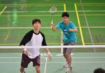 Aksi Changmin TVXQ Main Badminton