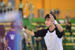 Aksi Changmin TVXQ Main Badminton
