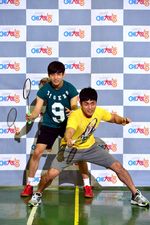 Aksi Changmin TVXQ Main Badminton