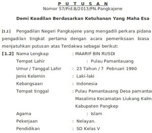 Pertama di Indonesia, Vonis Mati dengan Format Putusan Terbaru