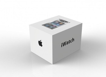 Konsep desain jam tangan iWatch ini dibuat oleh firma desain Jivaldi, LLC. Kemasannya pun turut diilustrasikan. (kredit foto: business insider)