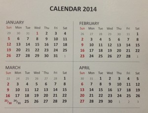 Catat! Ini Dia Daftar Cuti Bersama dan Libur Nasional 2014