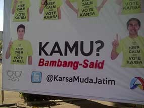 Baliho Diusili, Tim KarSa Serahkan Kasus ke Panwaslu