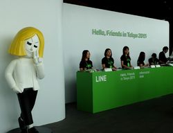 Line Berpesta di Tokyo