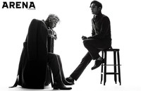 Hitam-putih Henry dan Kangin di majalah Arena Homme. (Arena Homme)