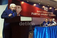Hadir dalam acara tersebut Ketua umum PAN, Hatta Rajasa dengan didampingi Ketua MPP Partai Amanat Nasional (PAN), Amien Rais beserta jajaran pengurus DPP PAN.