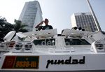 Dua Panser Milik Pindad Mejeng Di Bunderan HI