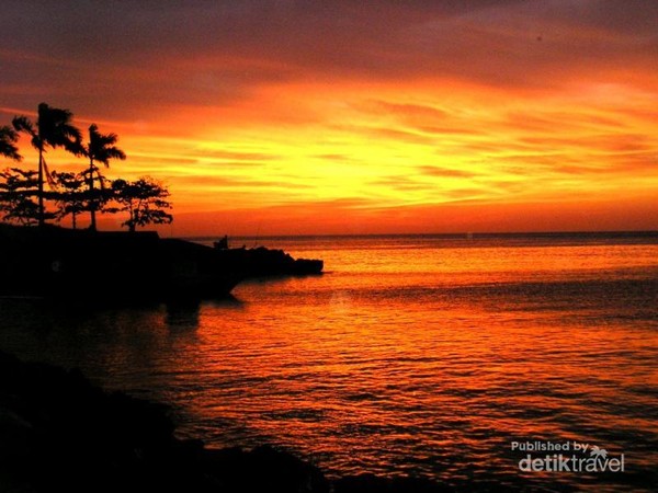 Terkeren 30 Lukisan  Pemandangan Langit  Senja  Rudi Gambar