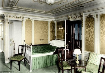 Salah satu kamar di Titanic yang mirip dengan kamar hotel. (kredit foto: Anton Logvynenko)