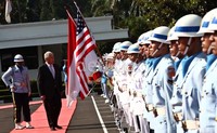 Sebelumnya, Chuck Hagel bertemu Presiden SBY.