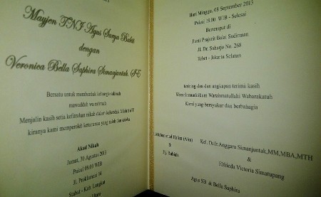 Bella Saphira Menikah di Rumah Keluarga Mayor Jenderal Agus